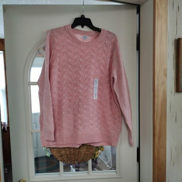 New Croft & Barrow Mell Rose Extra Cozy Sweater Size Women's L - Picture 1 of 2